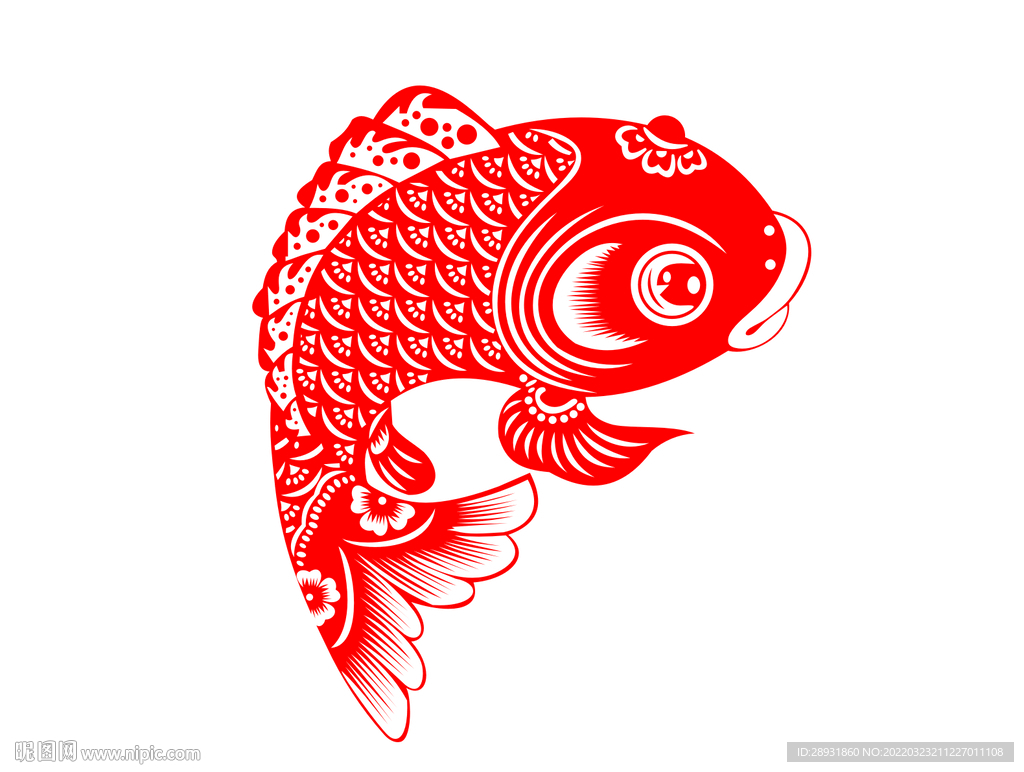 剪纸鱼