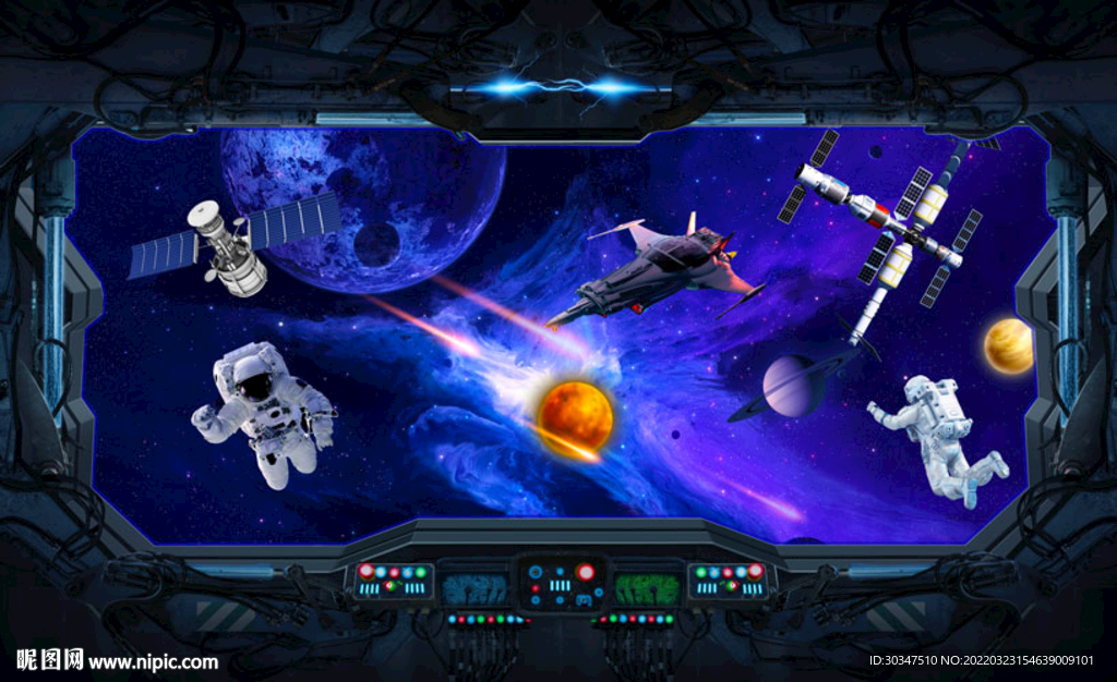 空间站科技宇航员