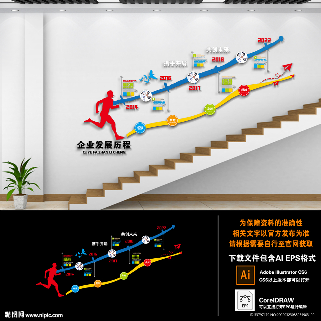 企业发展历程文化墙
