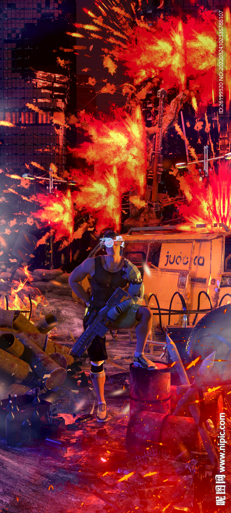 夜店海报 酒吧海报 C4D海报