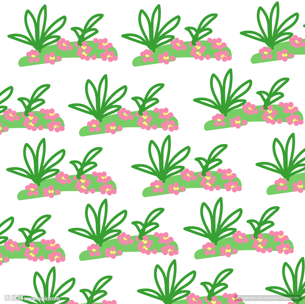 小碎花布料图案