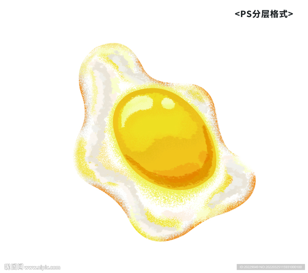 鸡蛋 煎蛋 手绘插画 卡通图片