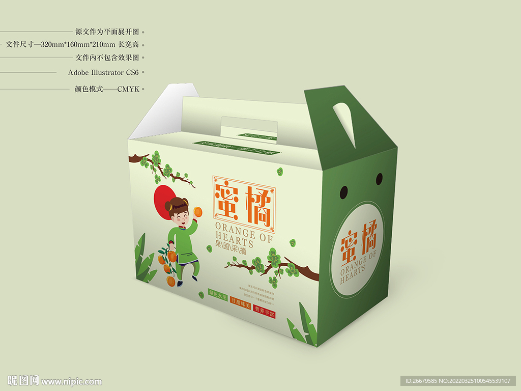 橘子包装 平面图