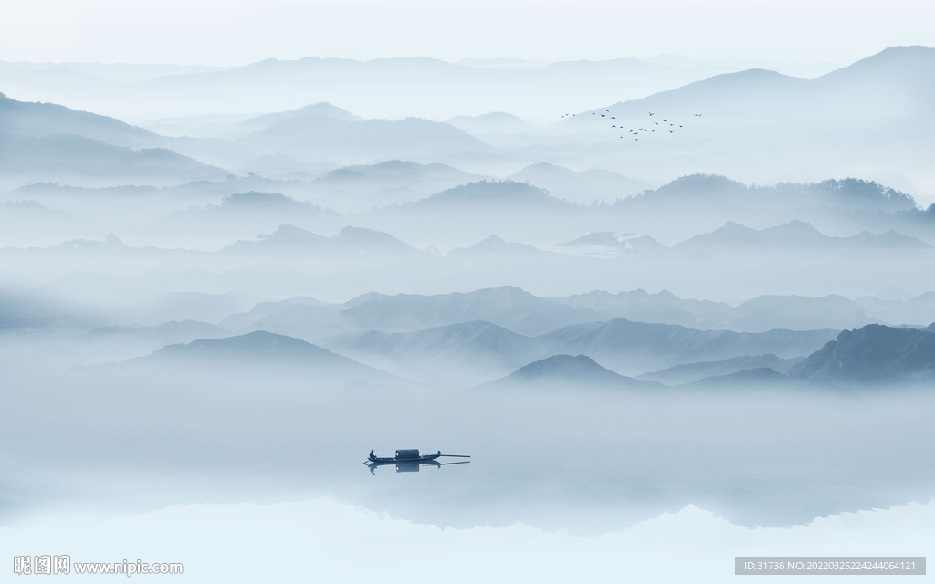 水墨山水画