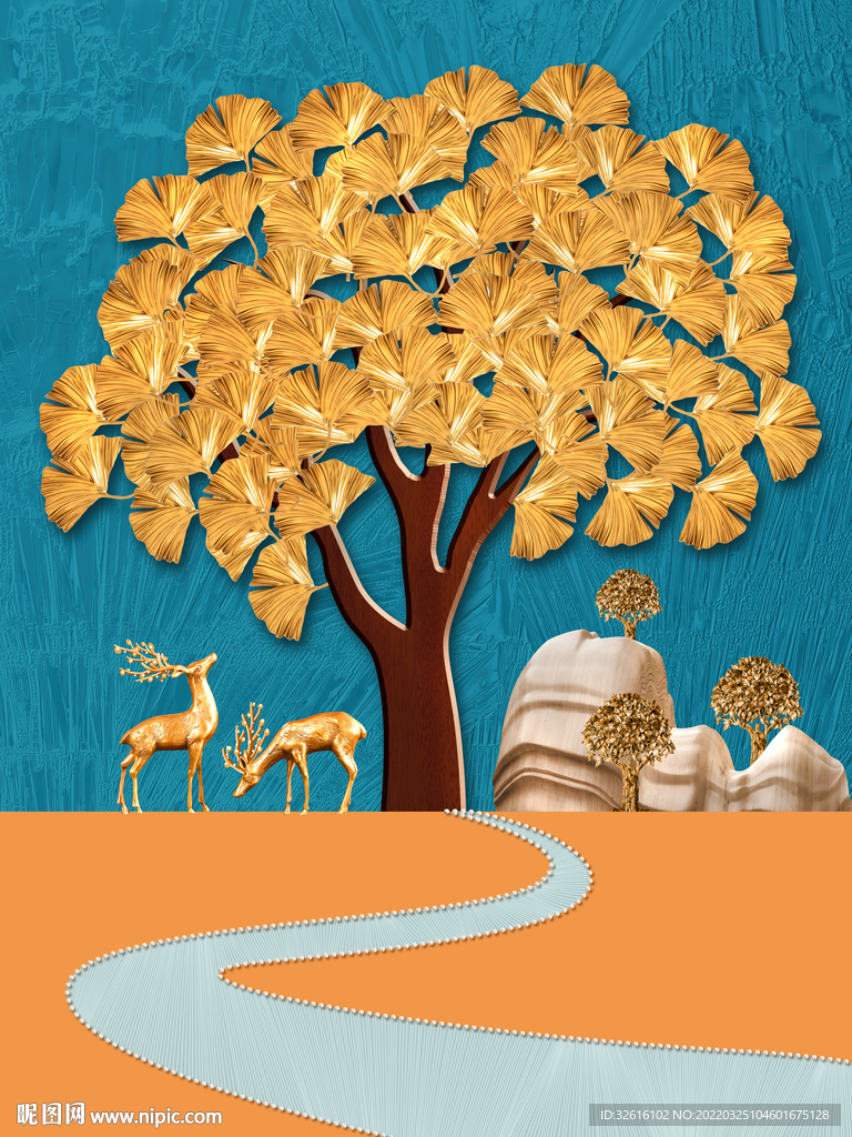 发财树麋鹿玄关