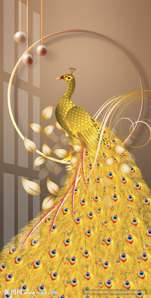 金色孔雀玄关