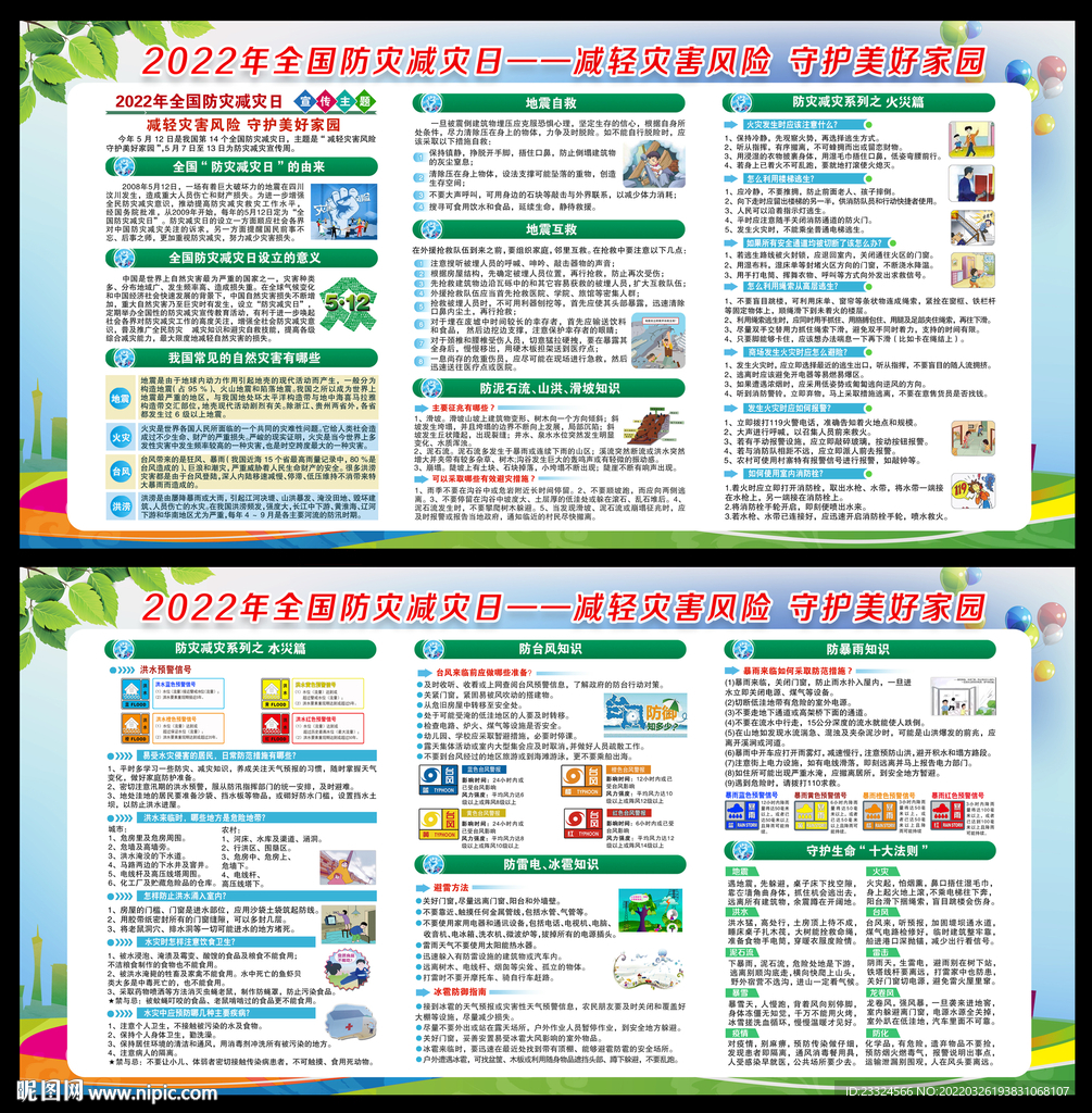 防汛防台知识展板