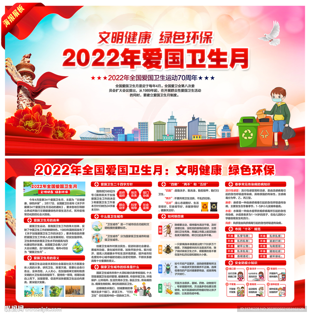 爱国卫生月宣传栏