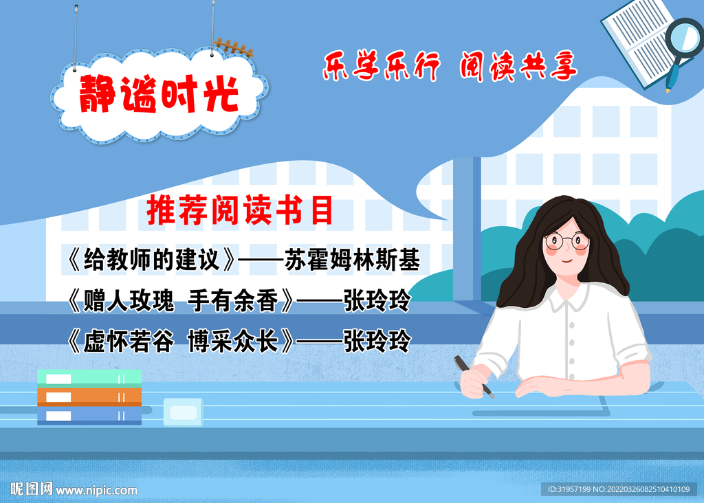 学校阅读推荐版面