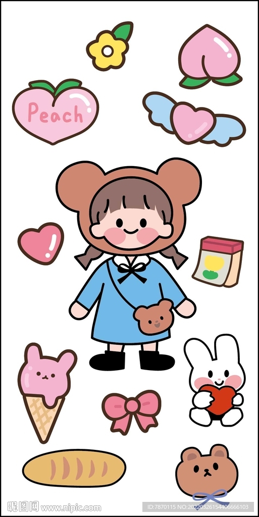 卡通女孩 