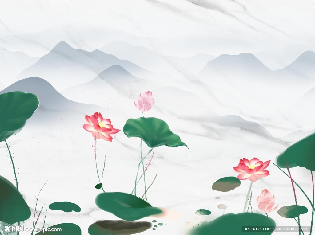 新中式背景墙