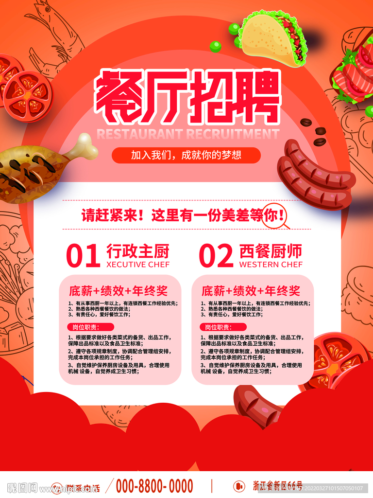 餐厅招聘