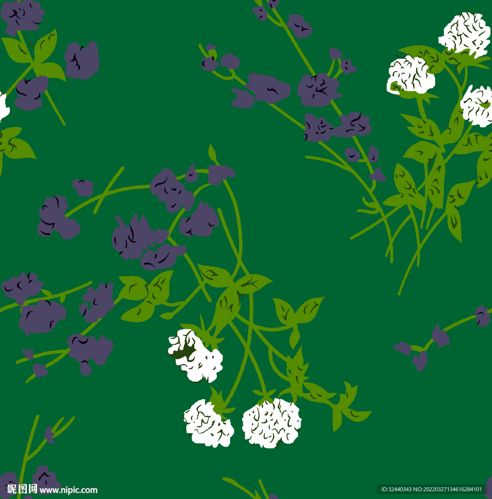 大牌  小碎花  手绘花 