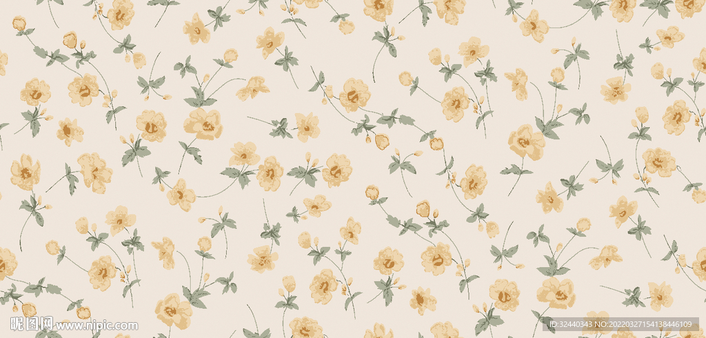 大牌  小碎花   手绘花  