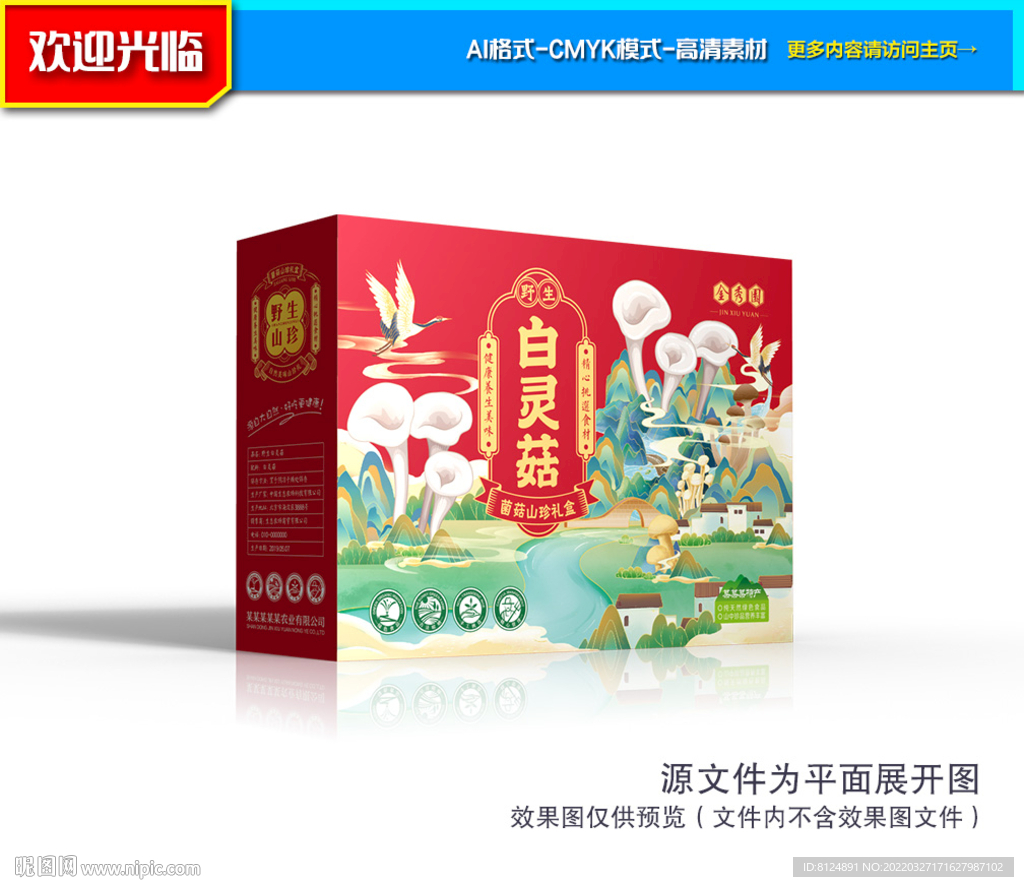 白灵菇包装 山珍包装