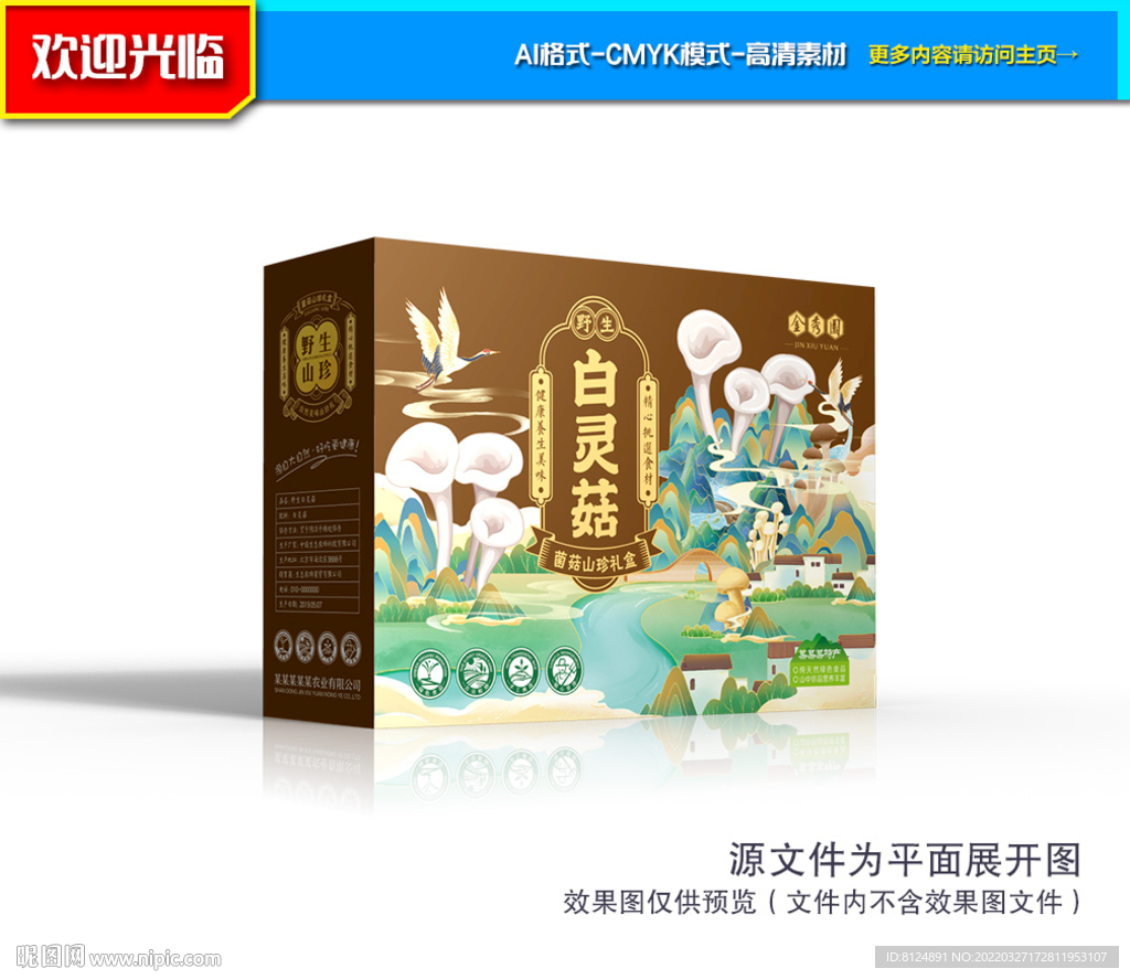 白灵菇礼盒 白灵菇包装