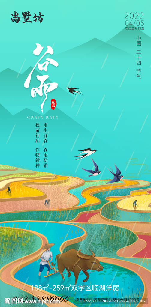 谷雨海报图片