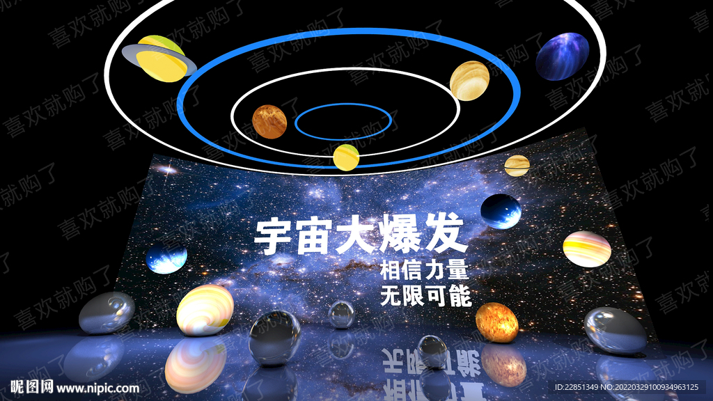 星球合影墙设计