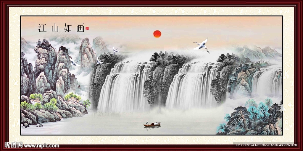 国画山水山水国画山水画