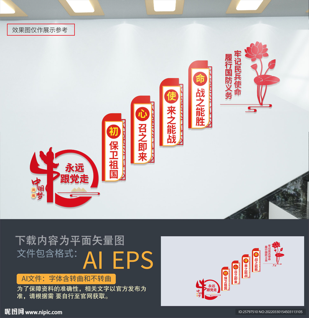 民兵楼道文化墙