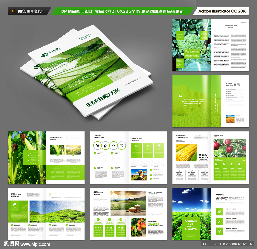 有机农产品宣传册