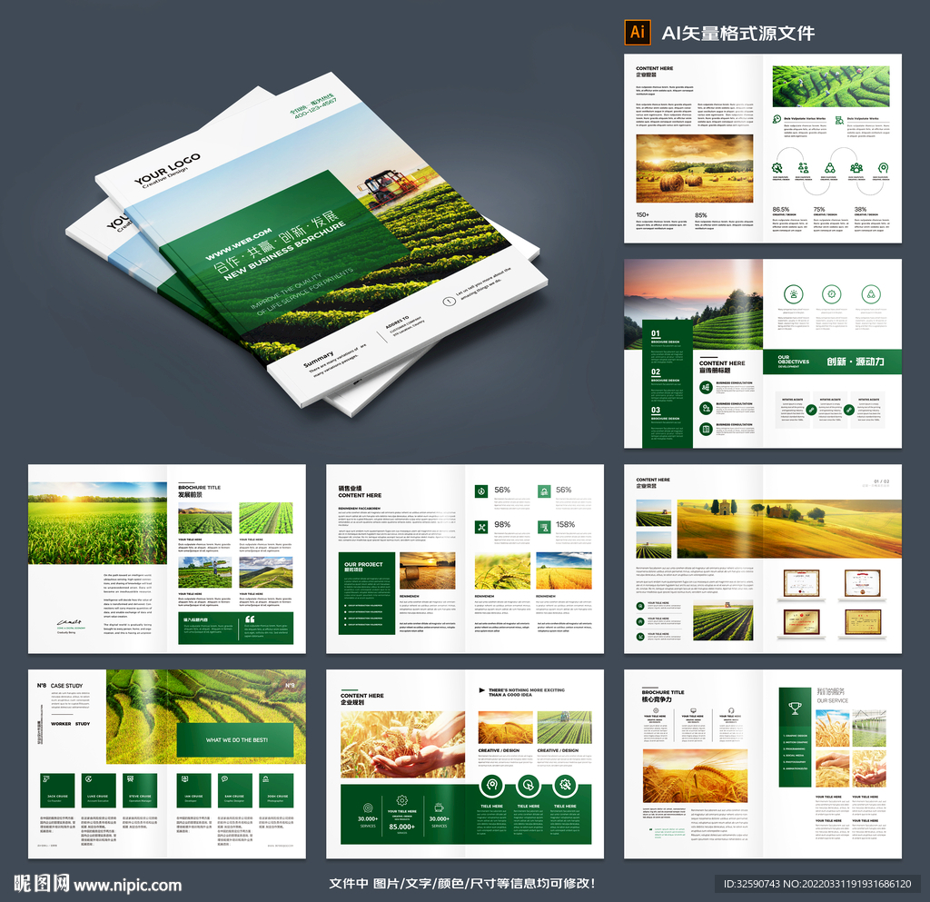 有机农产品宣传册
