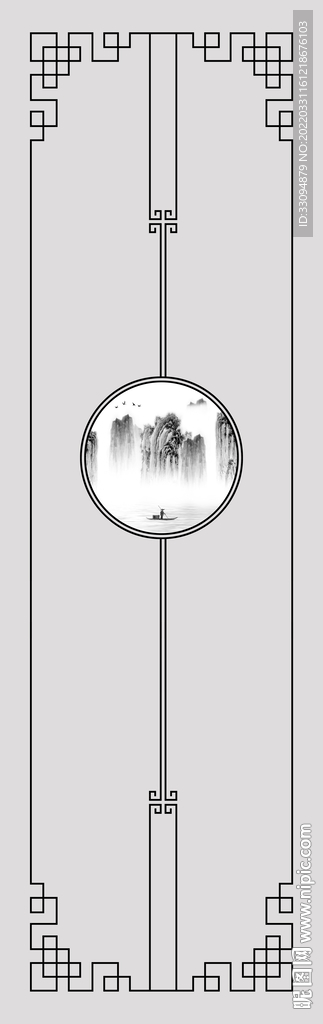 高清分层平开门打印图