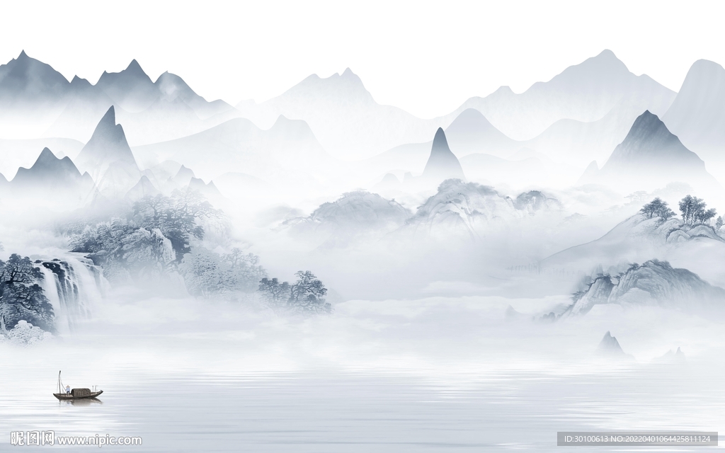 最新上架山水画 tif分层