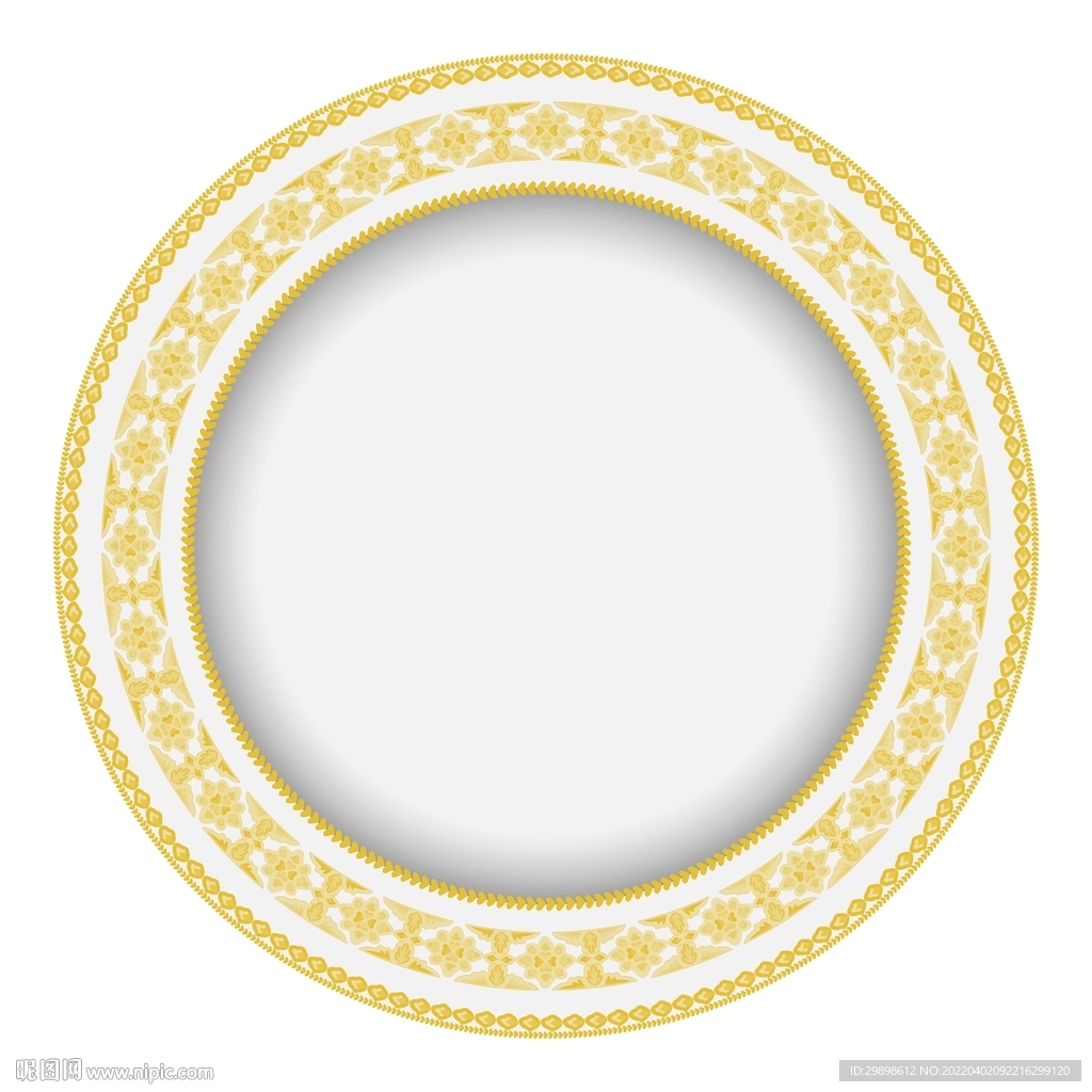 金色餐盘