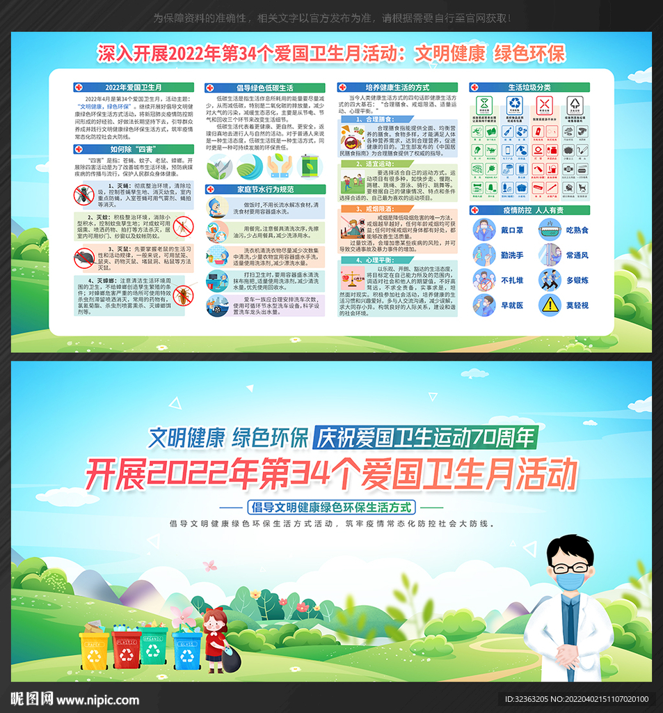 爱国卫生月宣传栏