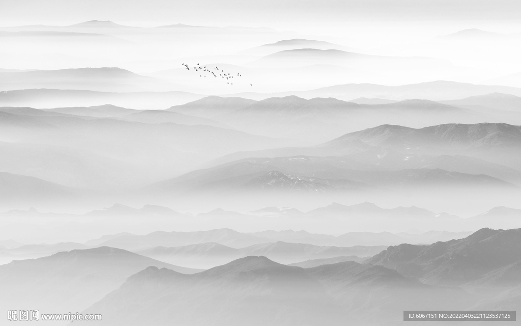 水墨群山