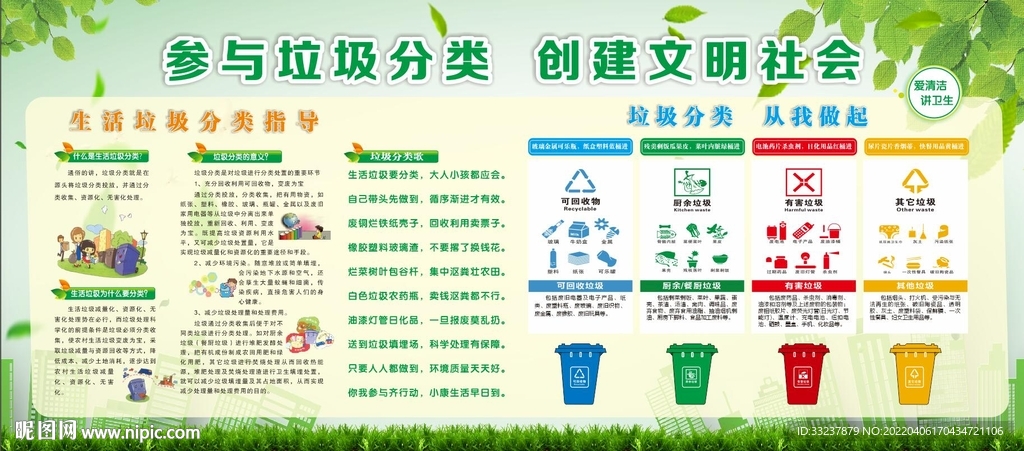 垃圾分类图标