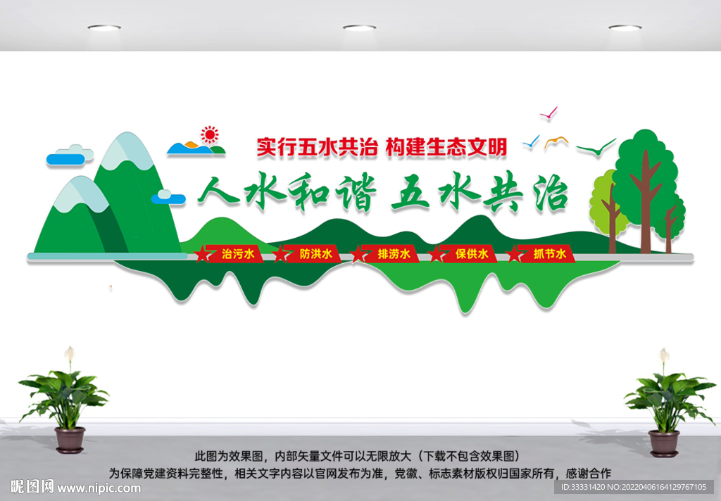 五水共治环保文化墙