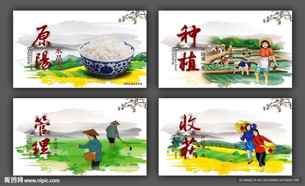 大米展板(分层文件)
