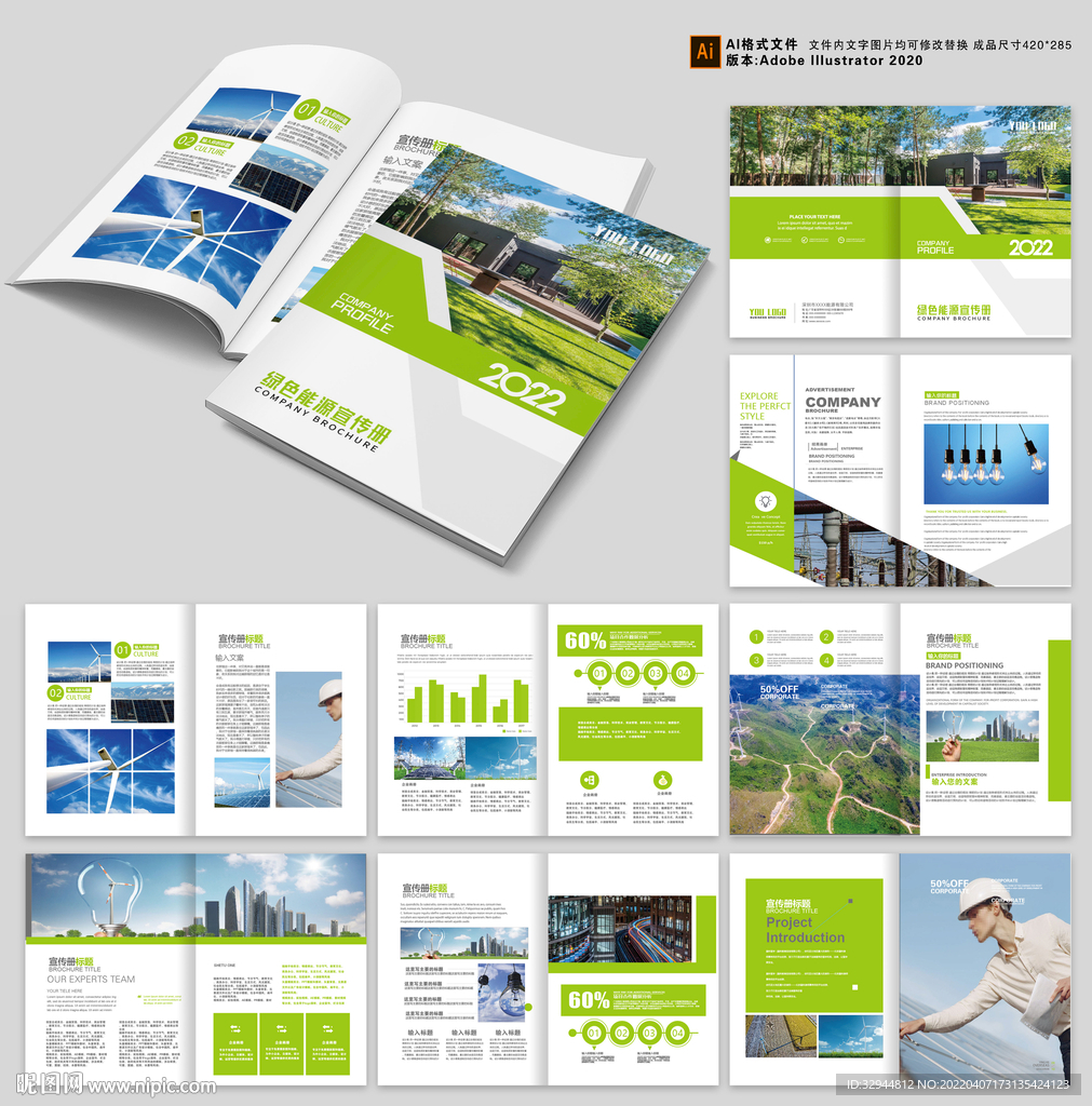 绿色能源企业画册