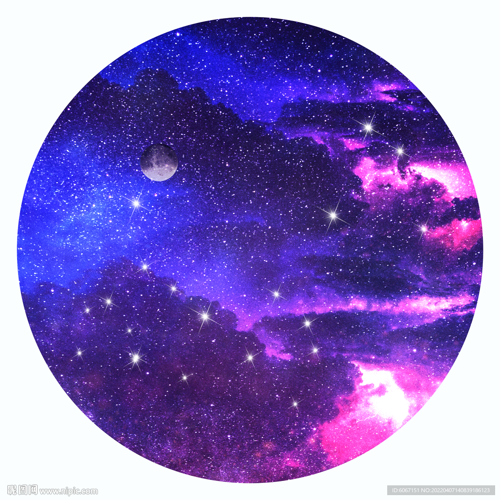 圆形星空墙