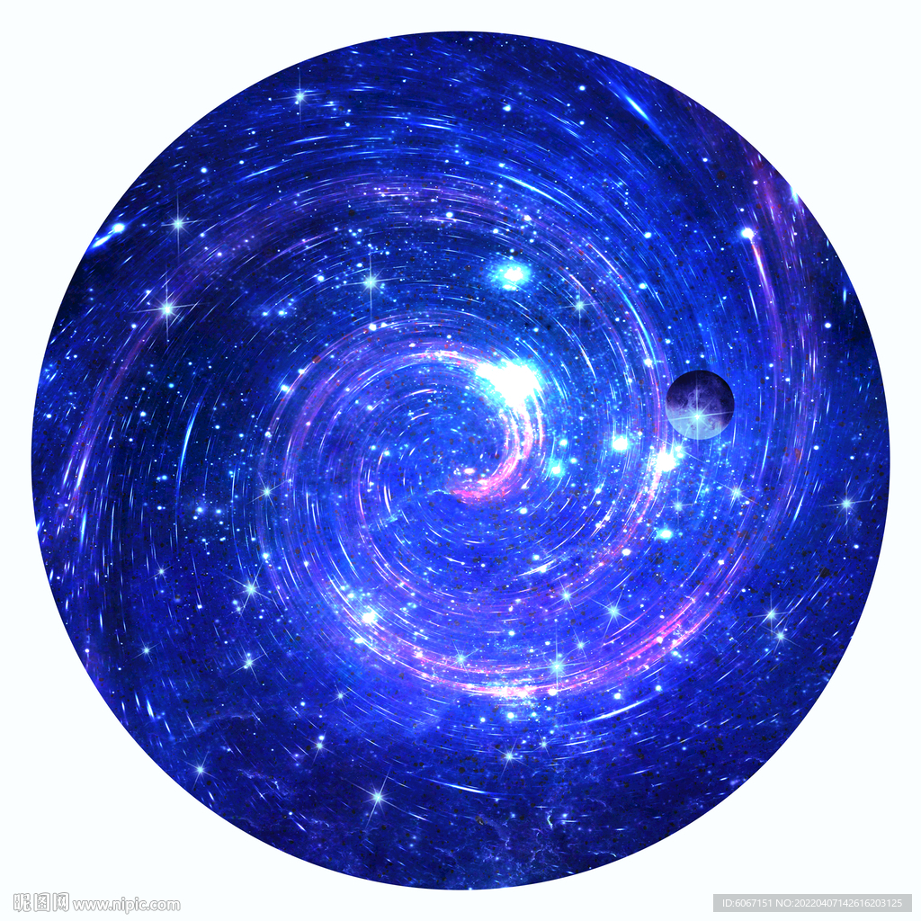 圆形星空背景