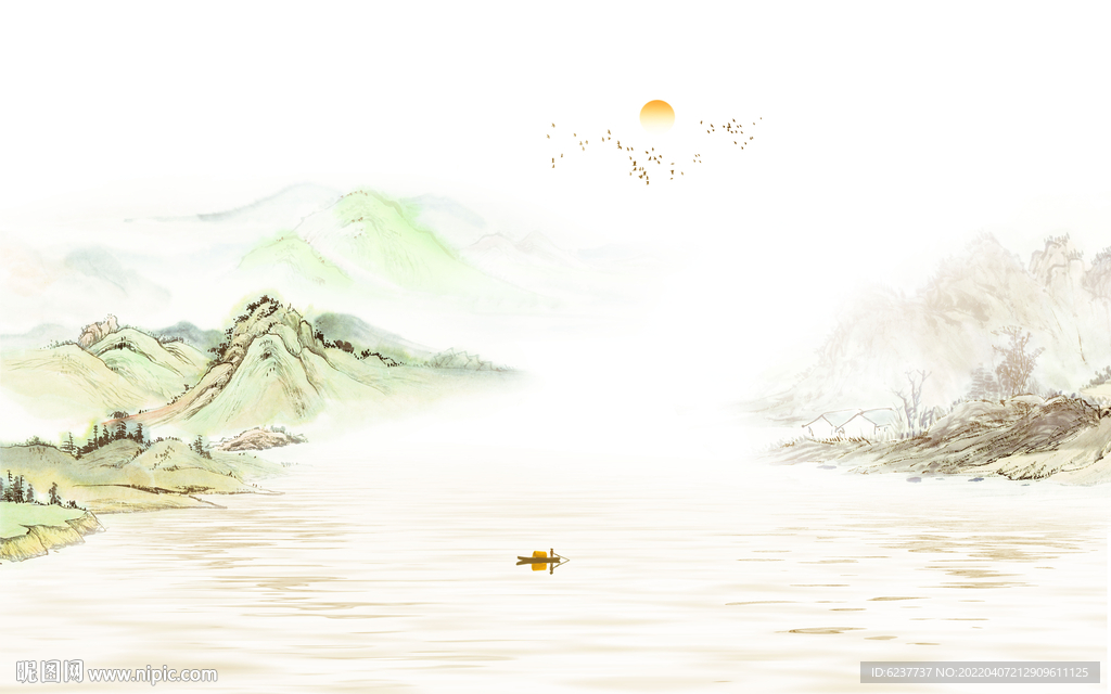 新中式山水画