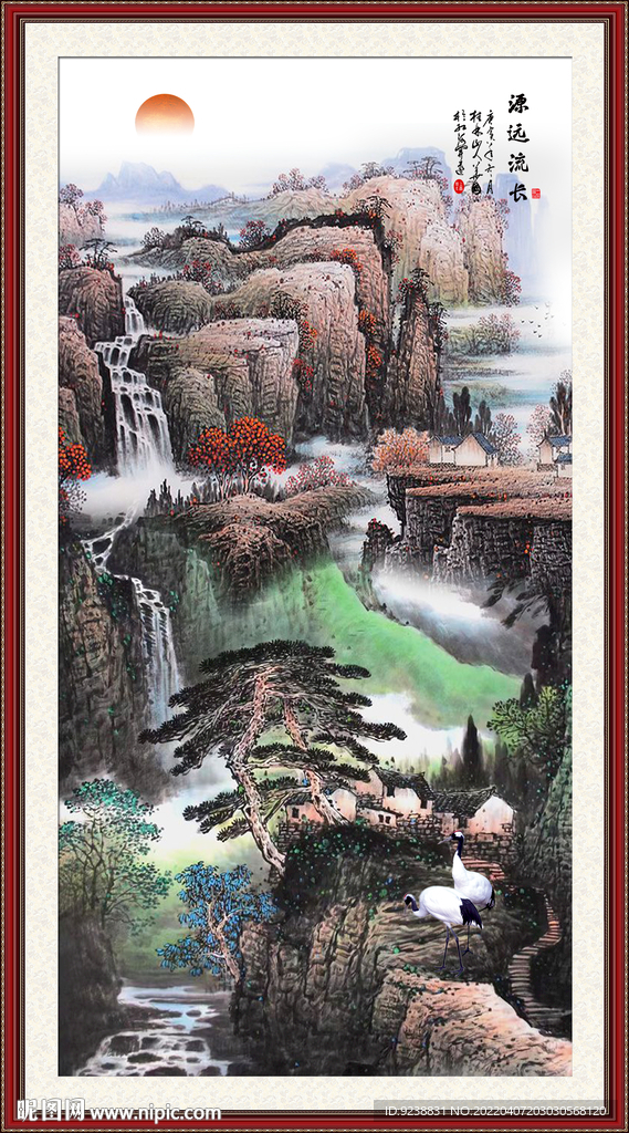 玄关山水画