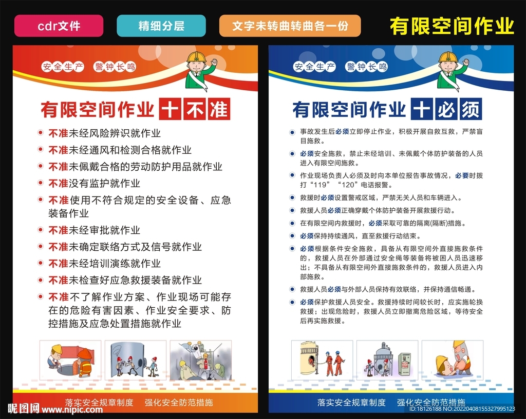 有限空间作业 十不准 十必须