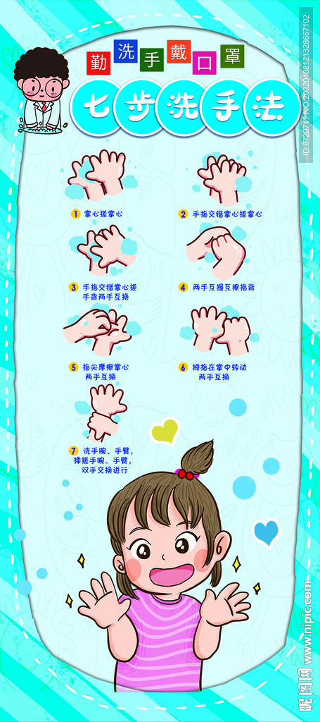 七步洗手法