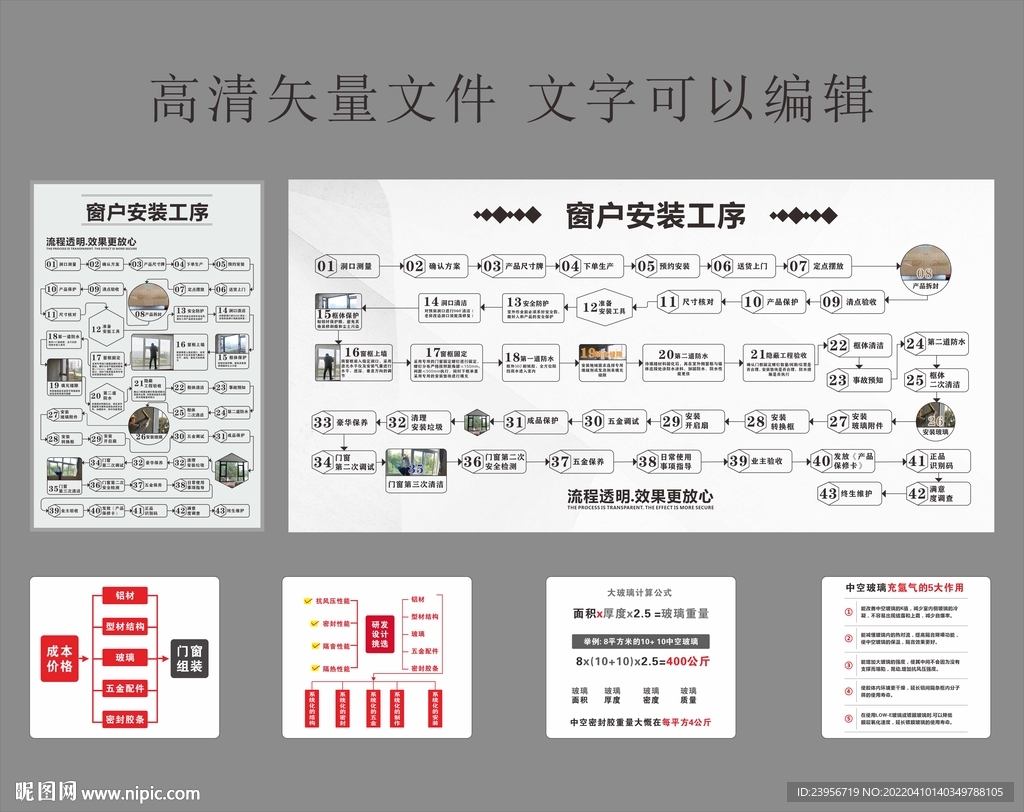 窗户安装流程图