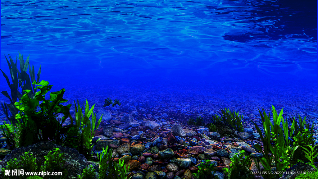 水族箱背景高清分层