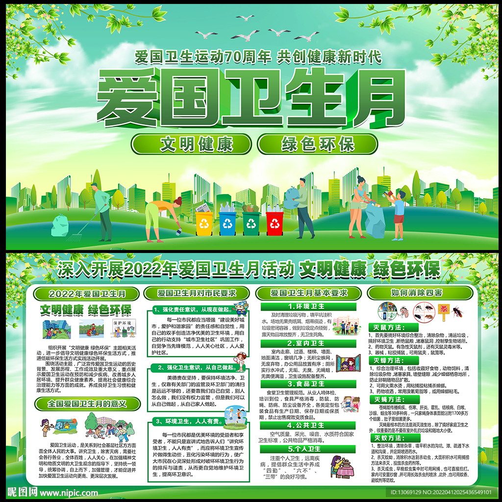 爱国卫生月宣传栏