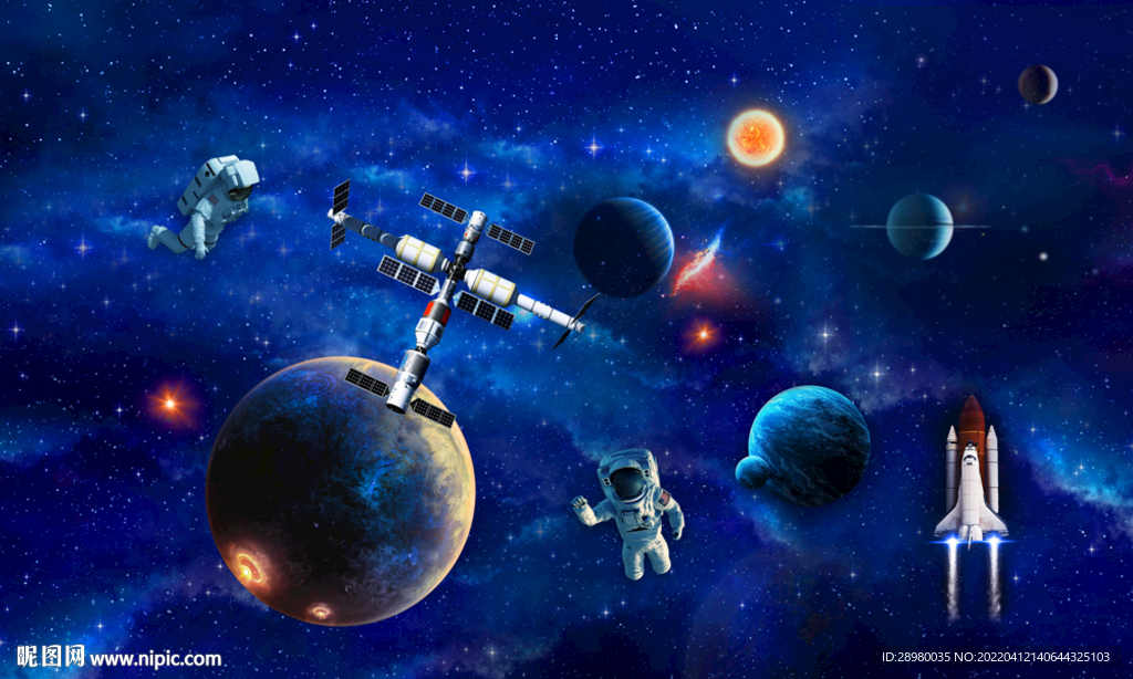 太空星空星球