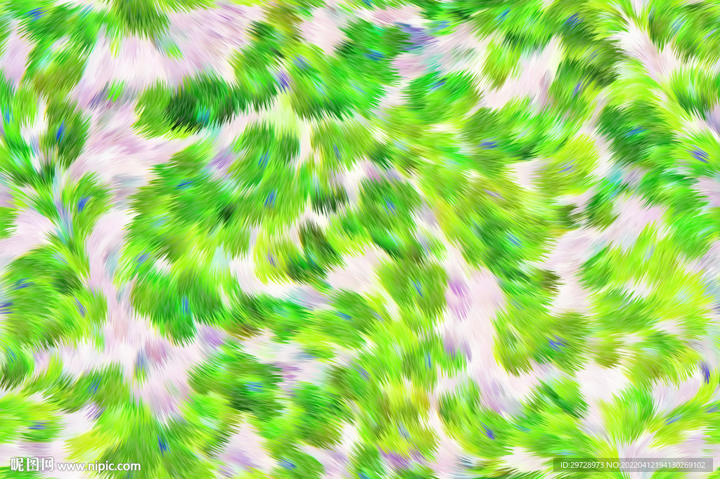 绿色毛发线条