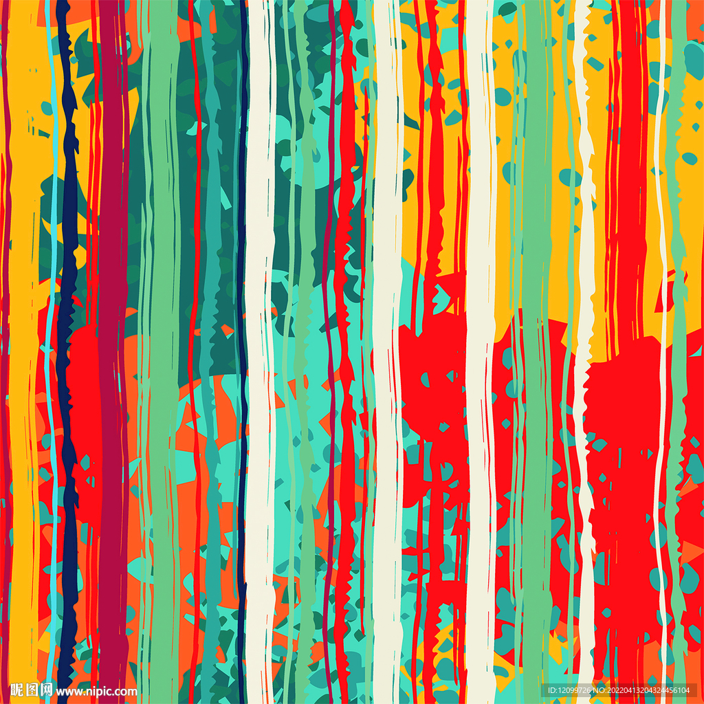 大牌数码印花 扎染竖条