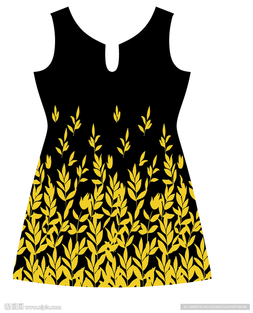 大牌数码印花大裙