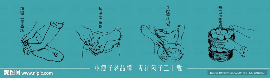 包子装饰画图片