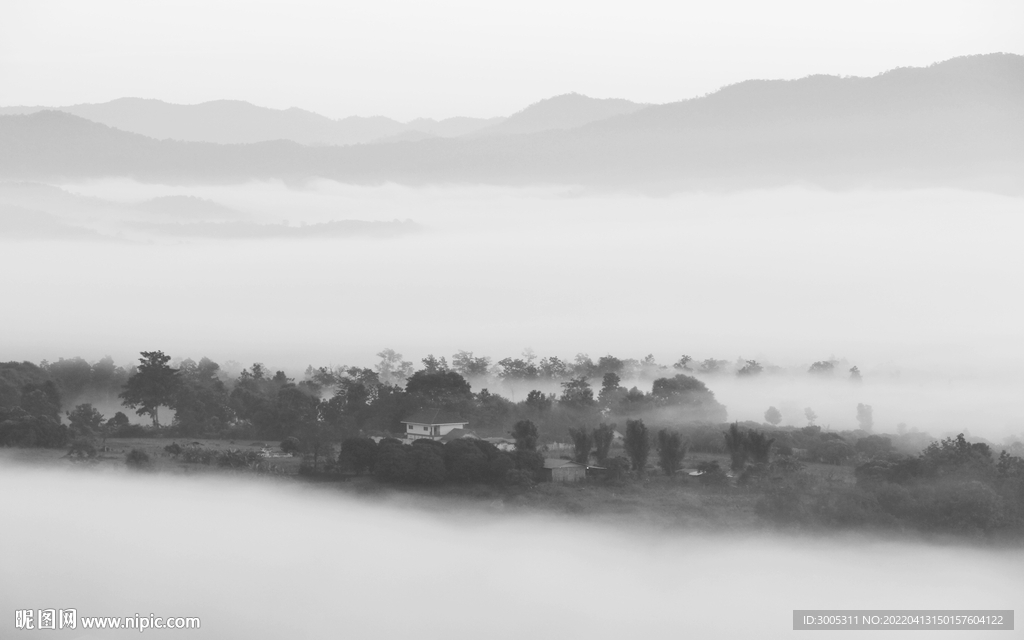 轻奢装饰画 新中式山水画